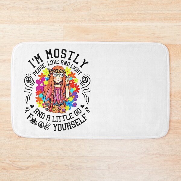 Item preview, I'm Mostly Peace Love And Light Hippie Gifts- Hippie Shirts- Hippie Decor- Hippie Stickers designed and sold by hustlagirl.
