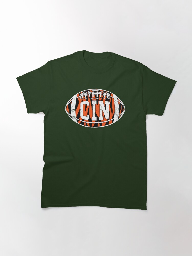 CINCINNATI BENGALS RETRO CLASSIC SJ STRIPED TEE (EGGSHELL/ BLACK)