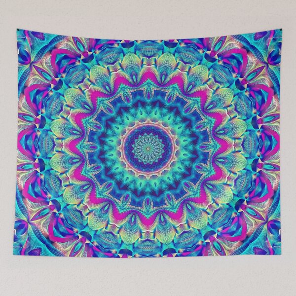 Item preview, Flower Of Life Mandala (Neon Dreams)  designed and sold by Mandala Of Life.
