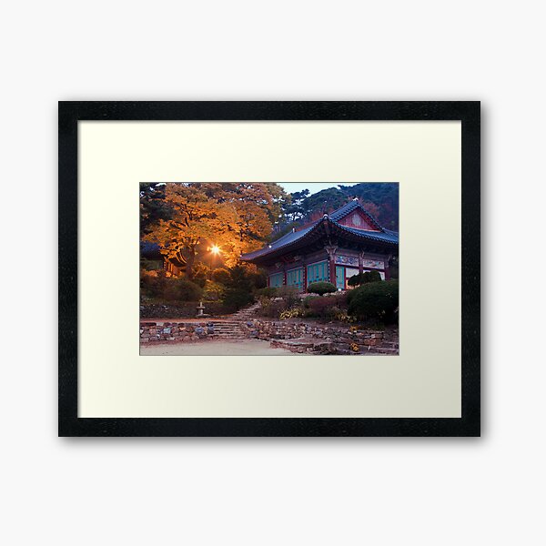 Temple At Dawn Framed Art Print