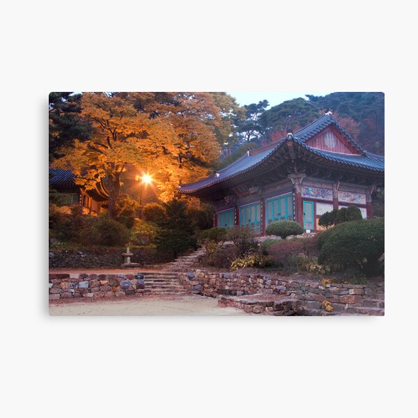 Temple At Dawn Metal Print