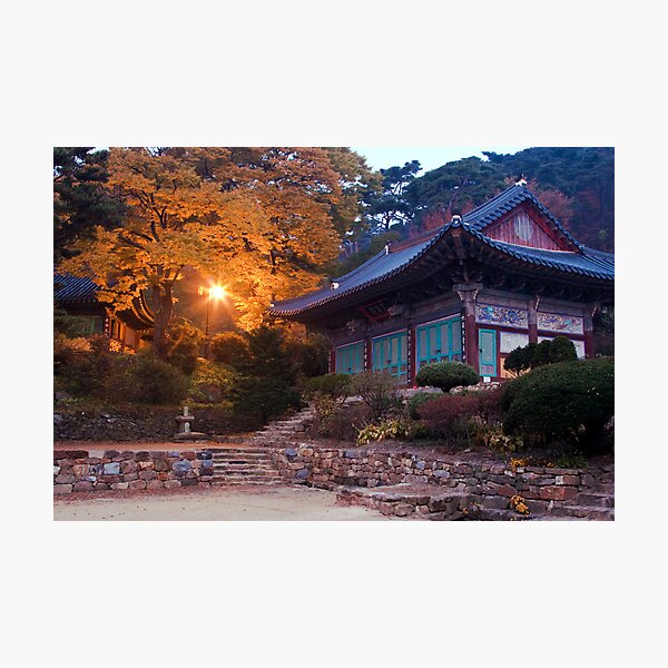 Temple At Dawn Photographic Print