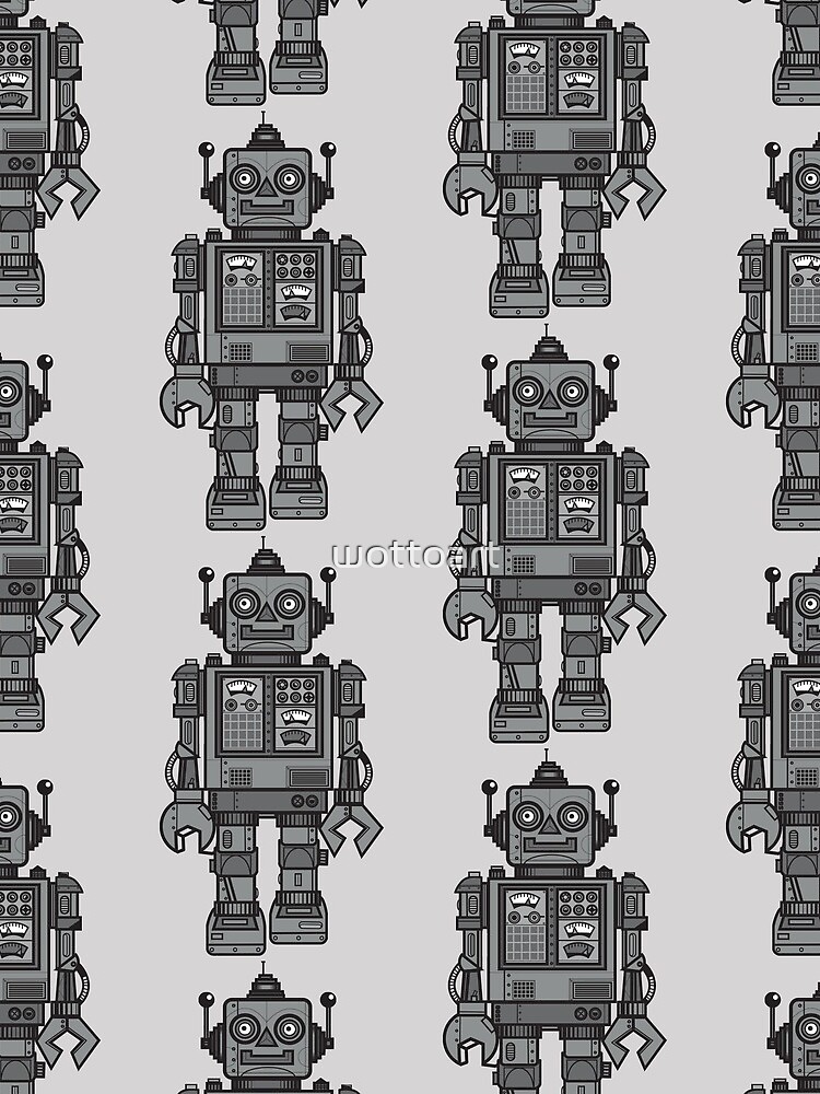 Vintage Robot by wottoart