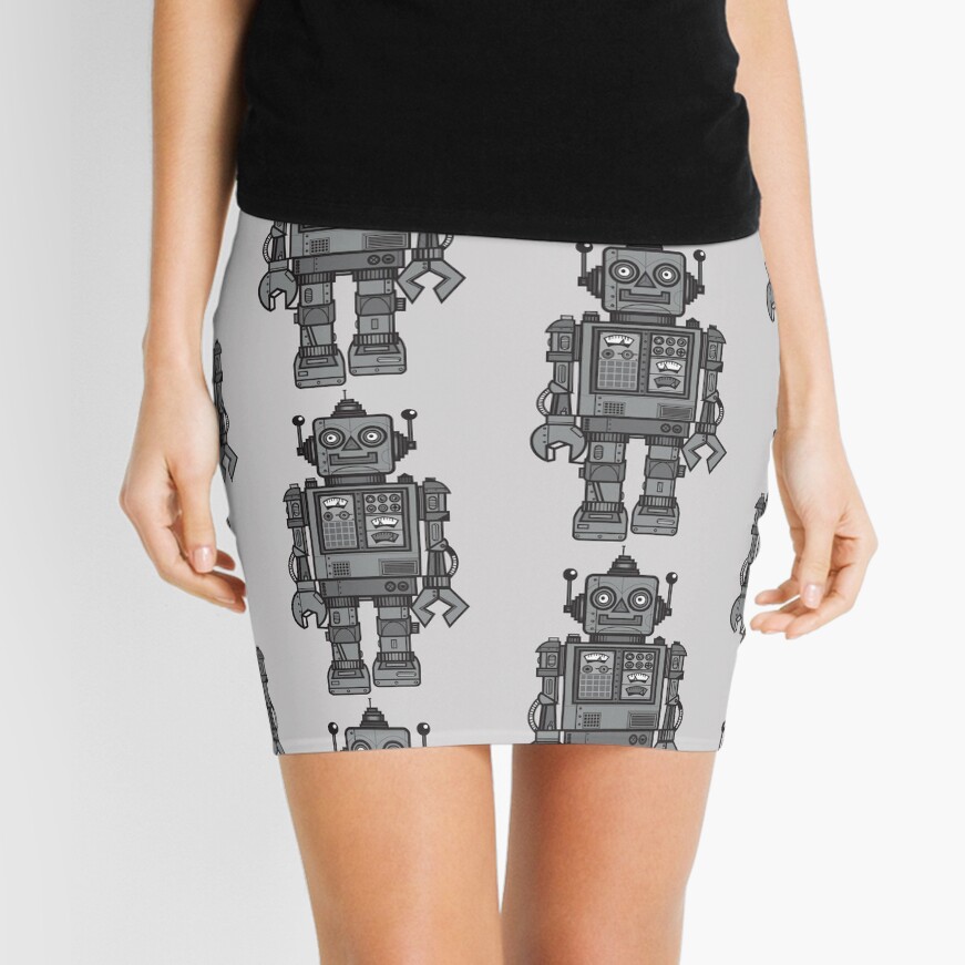 Vintage Robot Mini Skirt