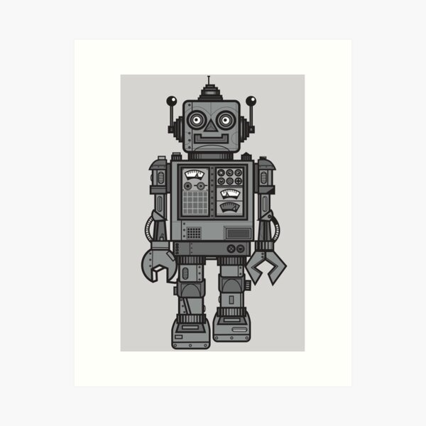 Vintage Robot Art Print