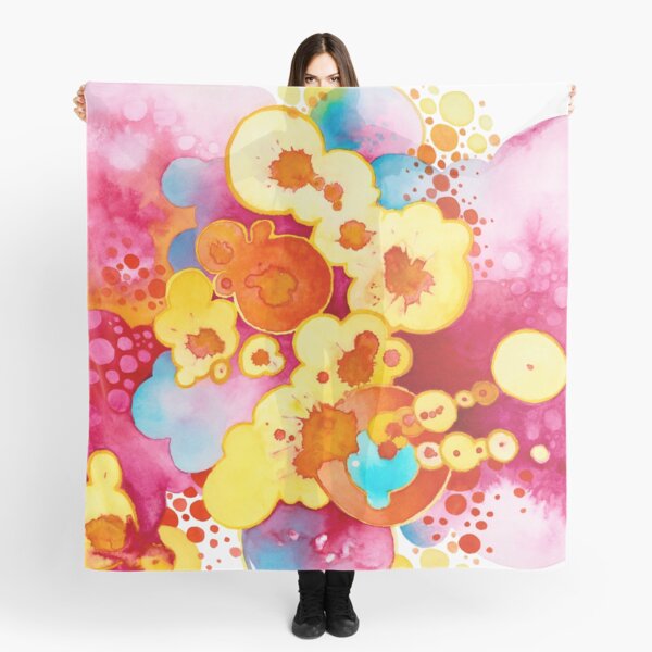 Boom! Everything - Watercolor Painting Scarf