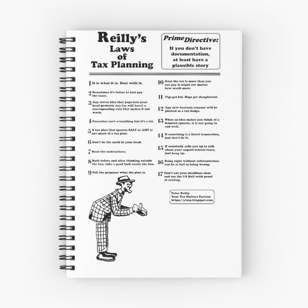 Item preview, Reilly's Laws of Tax Planning designed and sold by yourTMP.