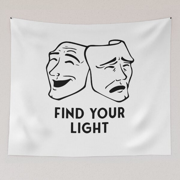 Item preview, Find Your Light - Theatre Sticker designed and sold by StickersStore.