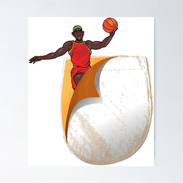 Item preview, Basketball player in a shirt pocket. designed and sold by emphatic.
