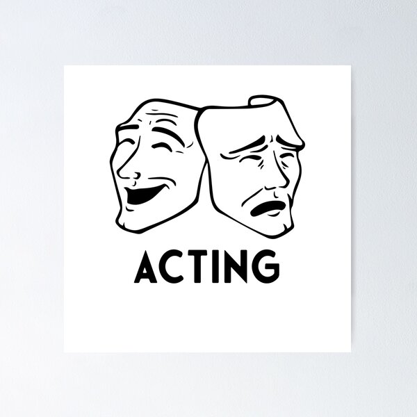 Item preview, Acting - Theatre Sticker designed and sold by StickersStore.