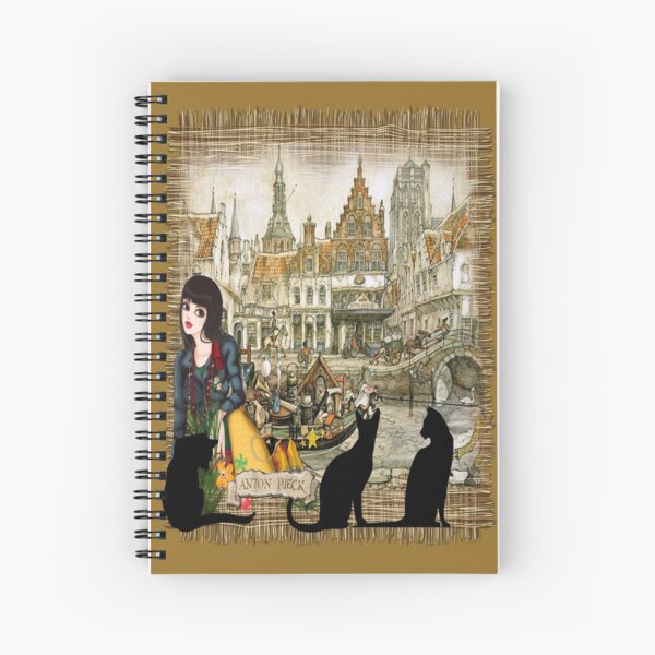 November - Canals in old Amsterdam Spiral Notebook