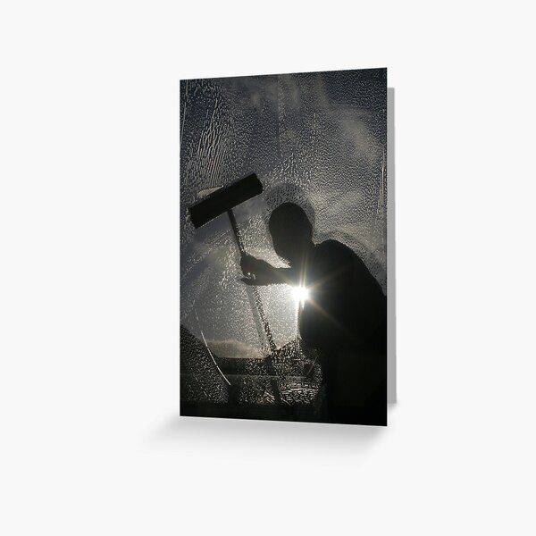 Window Cleaner Greeting Card