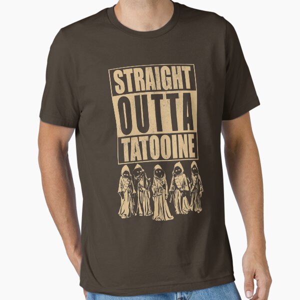 Vista previa del artículo con la obra «Straight Outta Tatooine», diseñado y vendido por pixhunter.