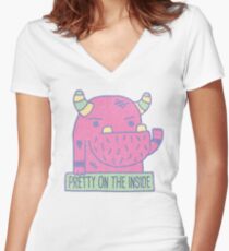 Camiseta entallada de cuello en V IT'S WHAT'S INSIDE THAT COUNTS