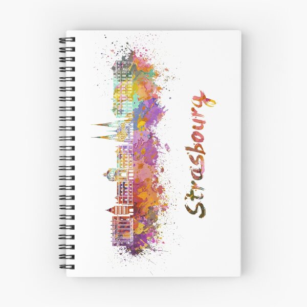 Item preview, Strasbourg skyline in watercolor designed and sold by paulrommer.