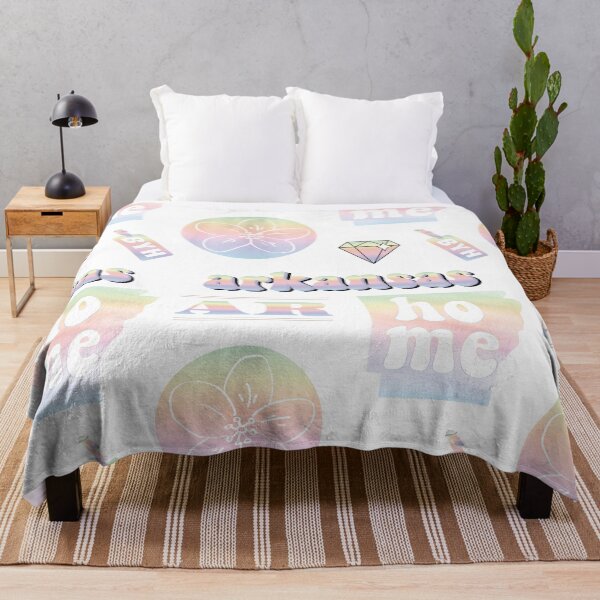 Artikelvorschau, Pastell Regenbogen Aquarell Arkansas US State Sticker Pack entworfen und verkauft von The-Goods.