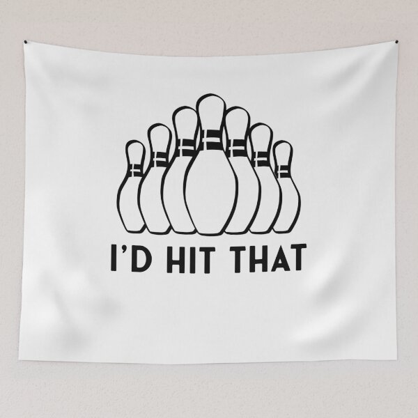 Item preview, I'd Hit That - Bowling Sticker designed and sold by StickersStore.