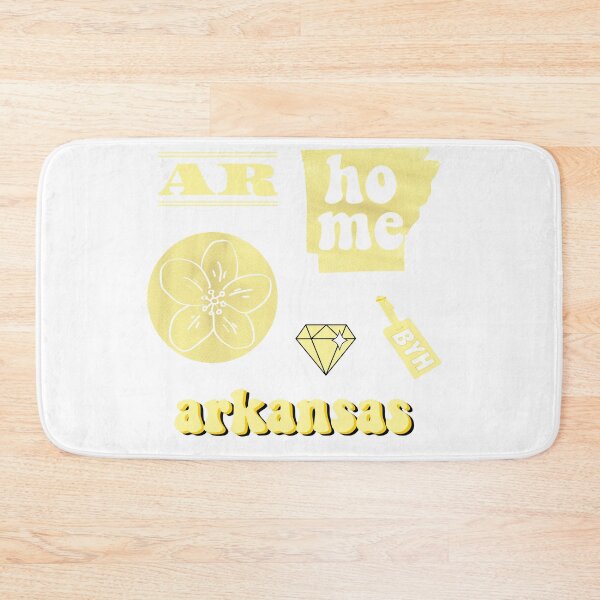 Item preview, Light Yellow Watercolor Arkansas US State Sticker Pack designed and sold by The-Goods.