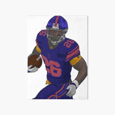 Saquon Barkley Color Rush Art Board Print for Sale by Alex Benson