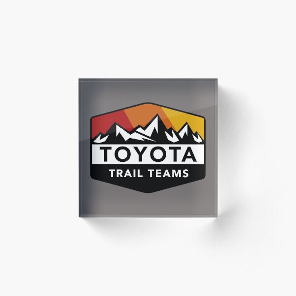 Toyota Trail Teams Colors Mountain Badge (unofficial) Acrylic Block