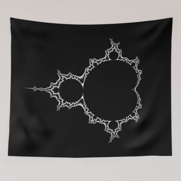 Artikelvorschau, Mandelbrot Outline Black & White entworfen und verkauft von Rupert Russell.