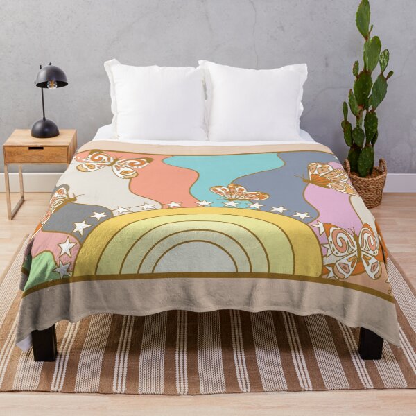 Item preview, Vintage Rainbow Butterfly Pattern designed and sold by jamisundesigns.