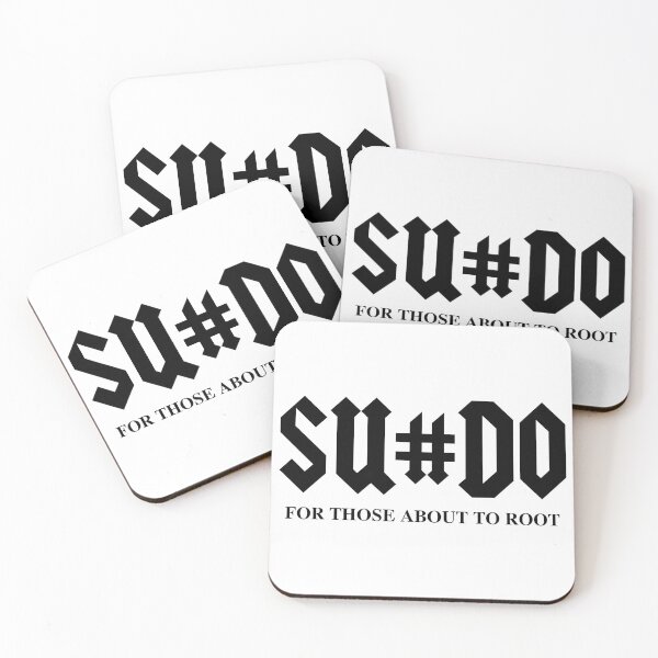 Item preview, SUDO For Those About To Root Funny Black Design for Computer Geeks designed and sold by geeksta.