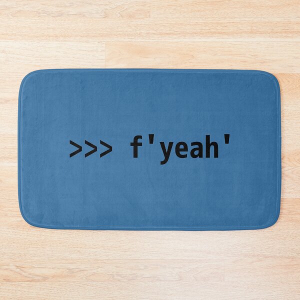 Item preview, Funny Python Shell Code Design F-string >>> f'yeah' designed and sold by geeksta.