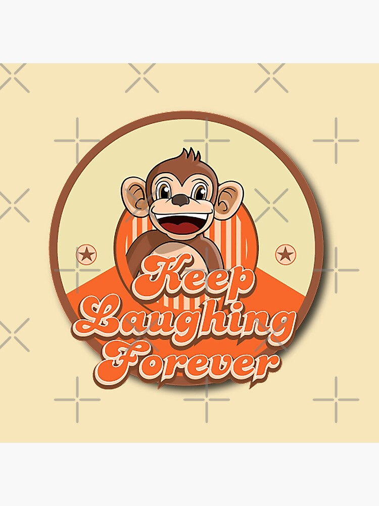 Keep Laughing Forever Retro Monkey by warrant311