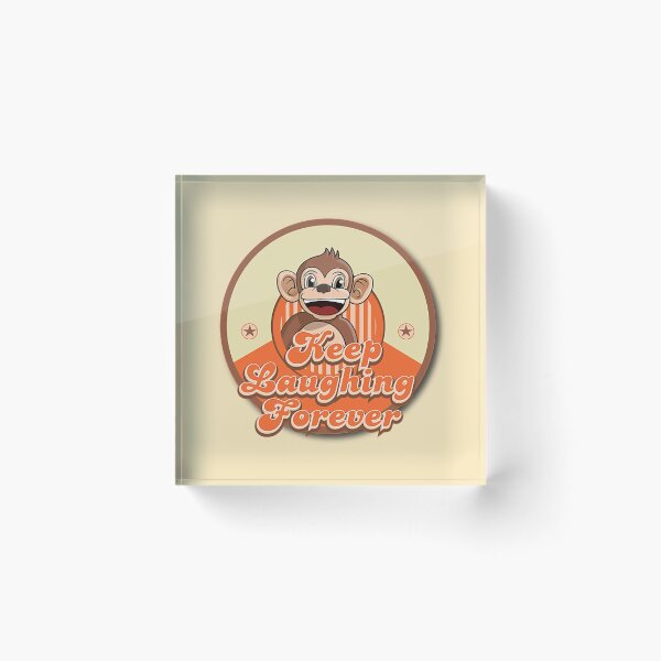 Item preview, Sigue riendo para siempre mono retro designed and sold by warrant311.
