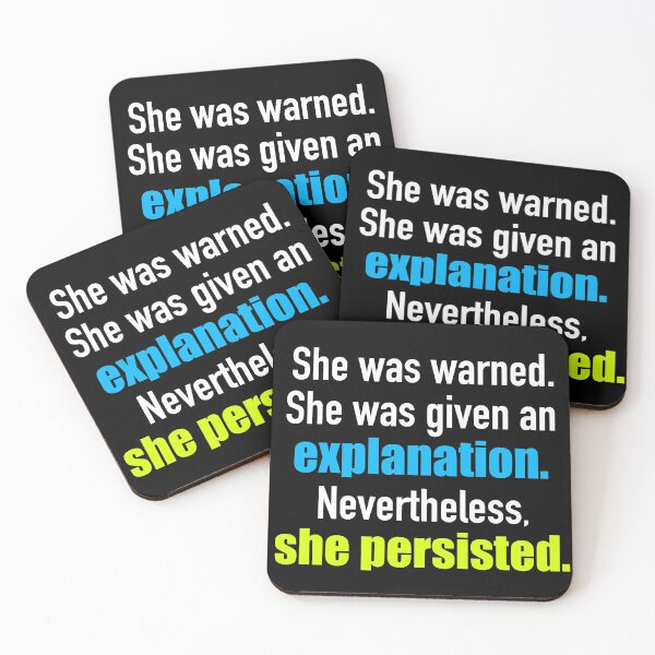 Item preview, She Persisted Elizabeth Warren Quote designed and sold by Epic Love Designs.