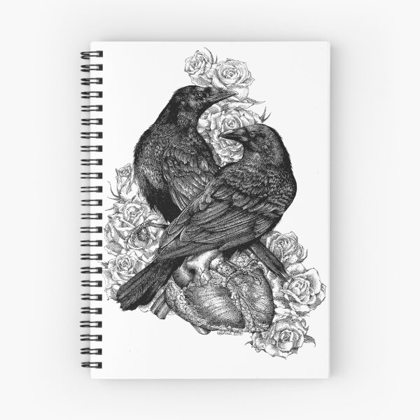 Item preview, Crows with Heart and Roses designed and sold by LKBurke29.