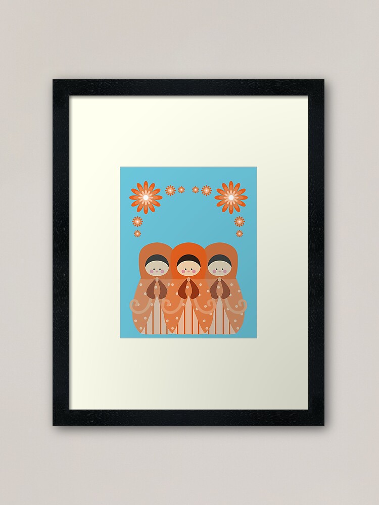 Alternate view of Russian Dolls Framed Art Print