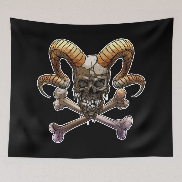 Item preview, Devil Skull Crossed Bones designed and sold by TheSimpleMan.