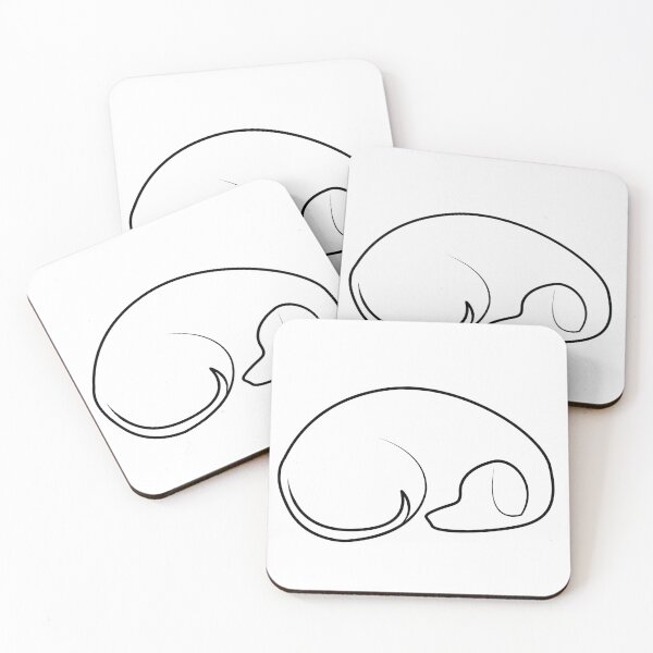 Item preview, Minimal line sleeping dog designed and sold by andrea262.