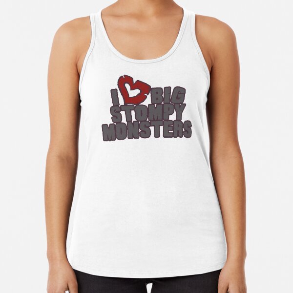 BIG STOMPY MONSTERS Racerback Tank Top