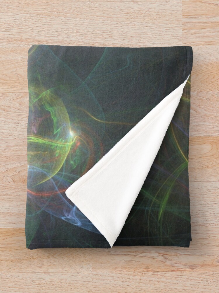 "Electric Shock Fractal Art" Throw Blanket for Sale by bkroijer