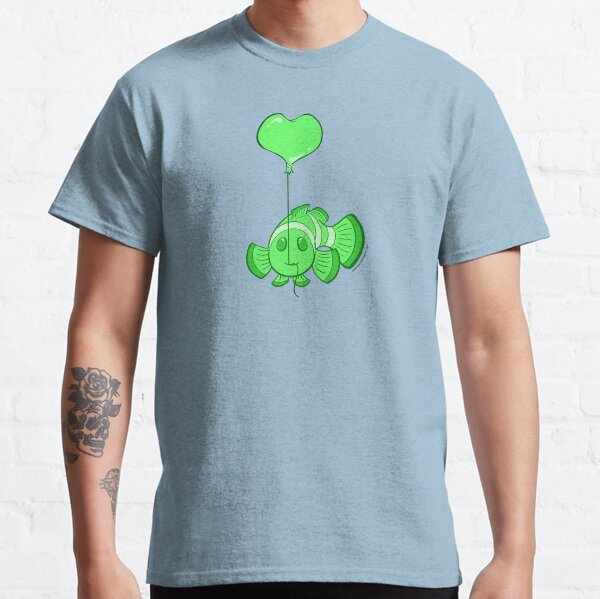 Digital Clownfish with Heart Classic T-Shirt