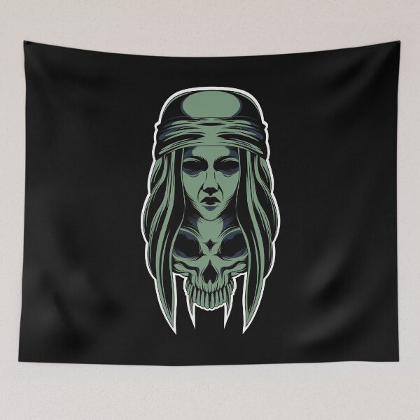 Item preview, Vampire Lady Gypsy Skull designed and sold by TheSimpleMan.