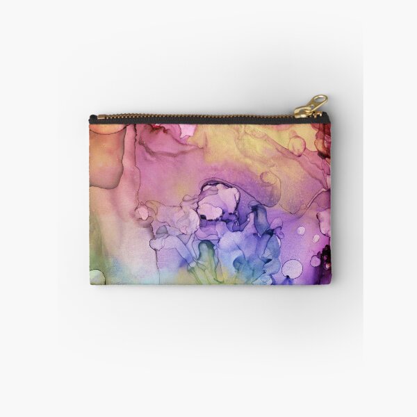 Item preview, Colorful Ink Swirls with Gold Marble designed and sold by Olga Shvartsur.