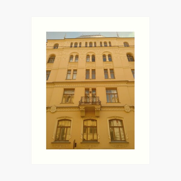 Art Nouveau architecture in Riga Art Print