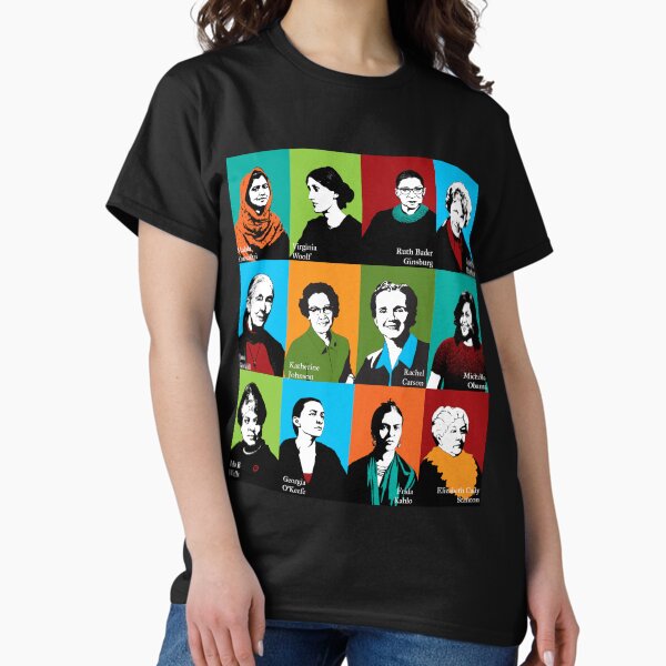 Vista previa del artículo con la obra «Iconos feministas», diseñado y vendido por candhdesigns.