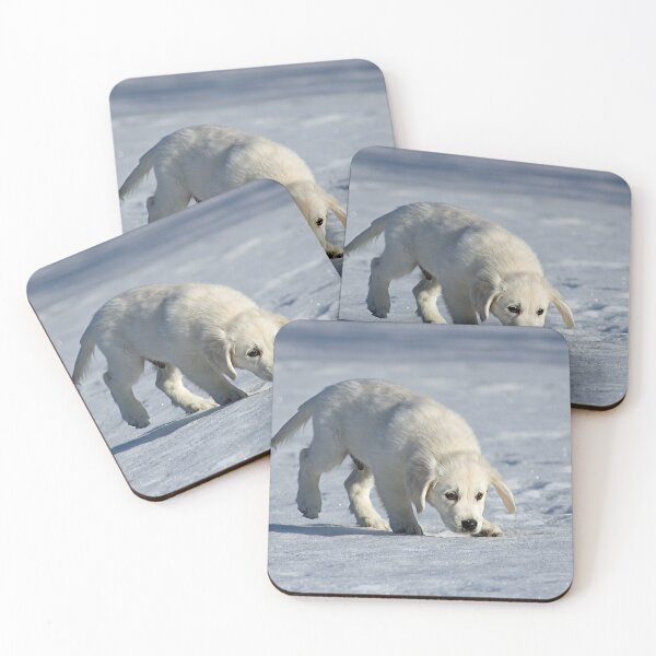 Item preview, Golden Retriever Puppy in the Snow designed and sold by Strawflower Oasis.