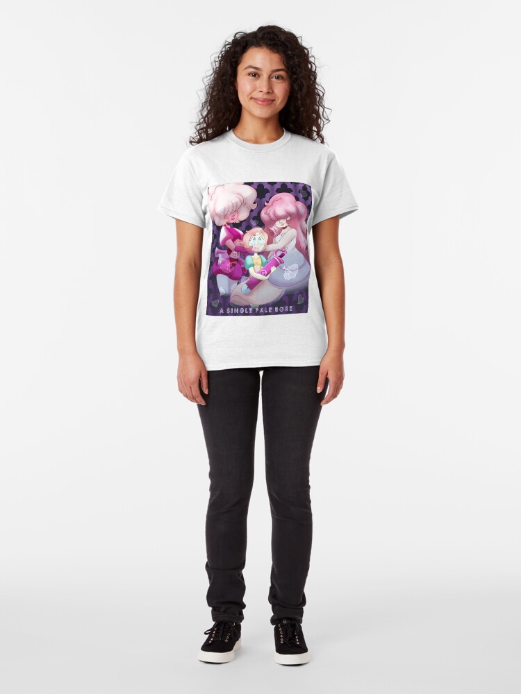 Alternate view of A Single Pale Rose Classic T-Shirt