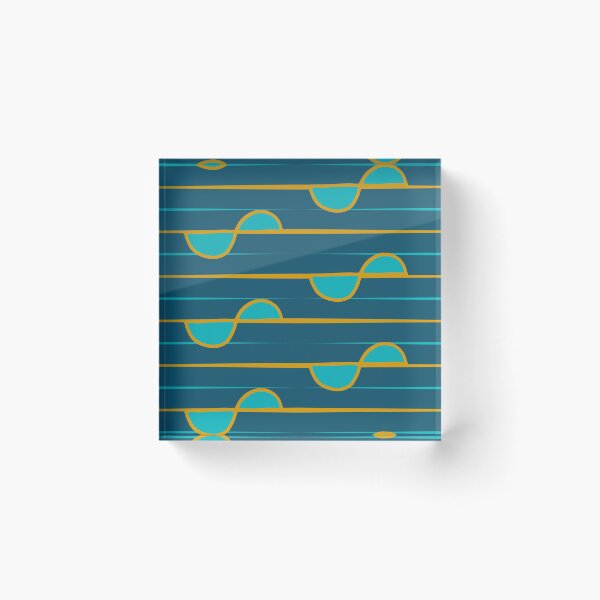 Item preview, New Horizons Sunset Teal designed and sold by radgedesign.