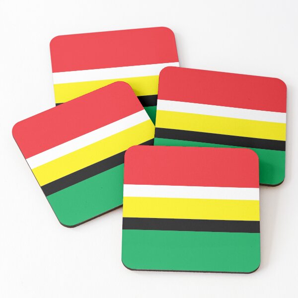 Item preview, Guyana Colour Block National colours designed and sold by IdentiTee Studios.