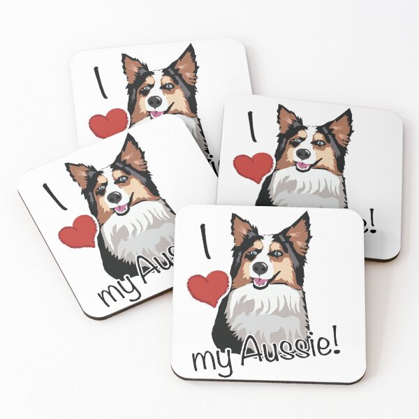 Item preview, I love my Aussie! designed and sold by graphicgiant.