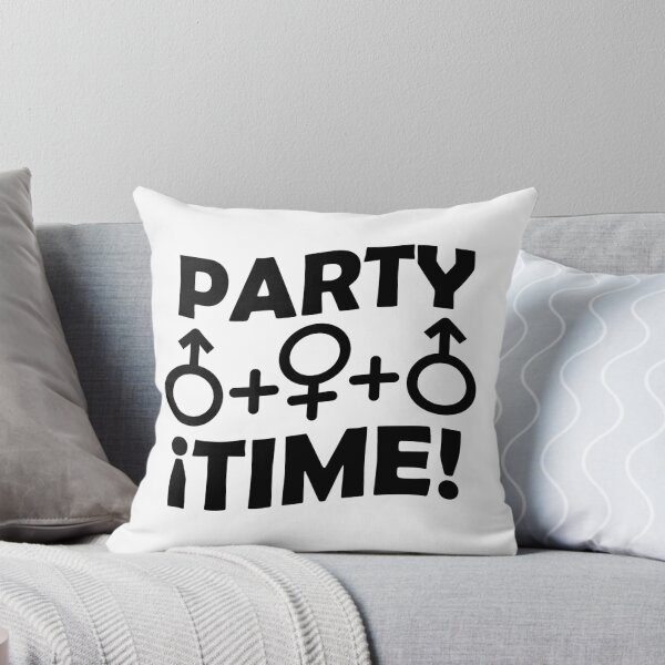 Item preview, Party Time Threesome Sex Concept Typographic Design designed and sold by DFLC Prints.
