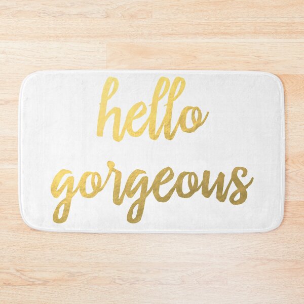 Item preview, Hello Gorgeous Faux Gold Foil  designed and sold by tshirtstylist.