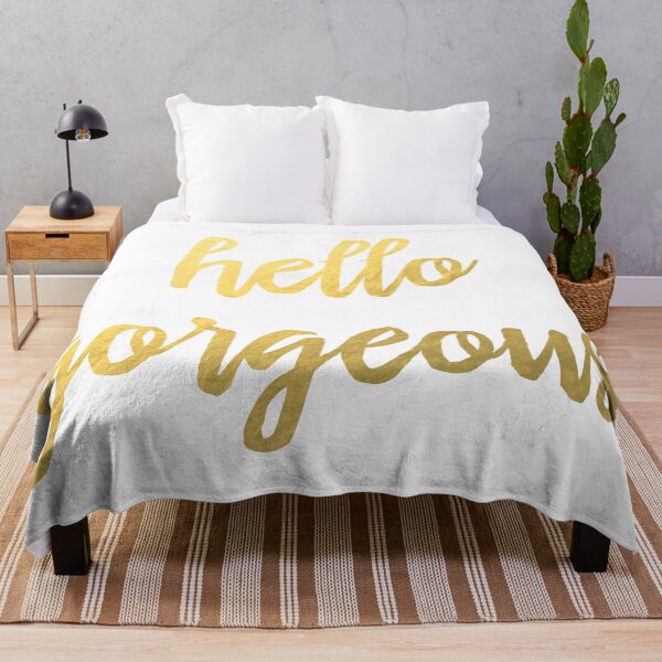 Item preview, Hello Gorgeous Faux Gold Foil  designed and sold by tshirtstylist.